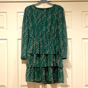 ONLY brand green floral dress
